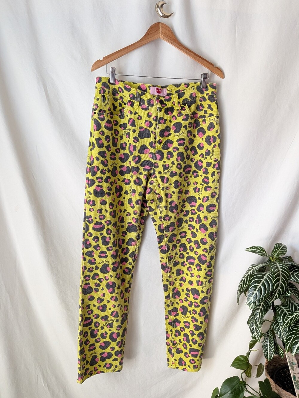 Teddy Fresh x Trixie Mattel Leopard Print Jeans NWT Size 30